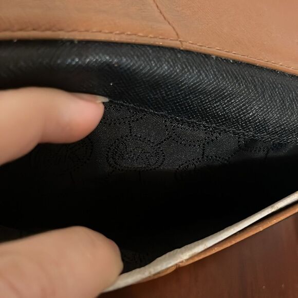 Michael Kors Trifold Black Leather Envelope Card Holder Envelope Wallet Vtg? - Picture 9 of 9